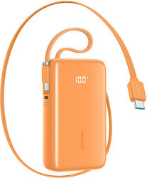 Joyroom JR-PR2L Външна Батерия 10000mAh 35W с USB-C Порт Оранжева