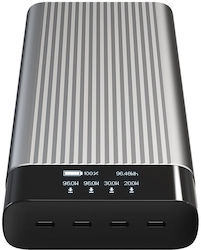 Hyper HyperJuice Power Bank 27000mAh 245W with 4 USB-C Ports Silver