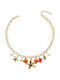 Callajewels Stahl-Halskette Orange