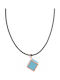 Very Gavello Geometric Necklace In 9 K Rose Gold Turquoise