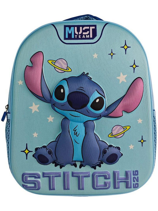 Must Team Ученическа Раница За Гръб Детска Градина с Джоб за Бутилка Stitch 8 Литра 26 x 3 x 32 см