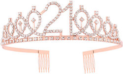 Birthday Party Crown Pink Gold