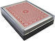 Playing Cards Zola 54 Pieces 8.7x5.7 Cm Checkered Pack Red