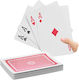 Relaxdays Jumbo 54 Poker Card Pack White Red Black 2x18x13 Cm