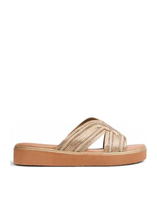 Women's Flat Sandals Rose Gold