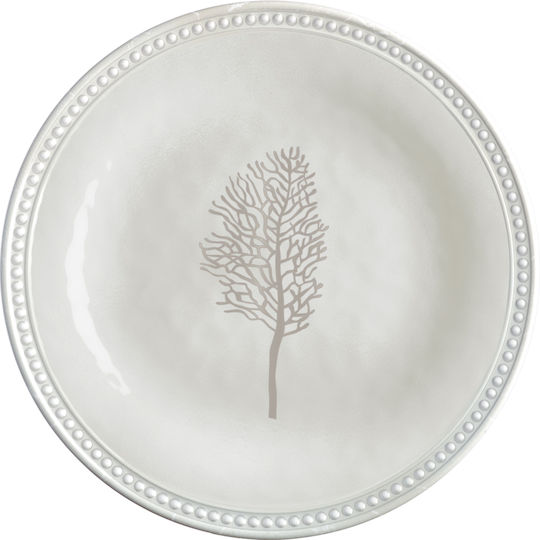 Marine Business Marine Serving Plate for Dessert Made of Beige Melamine Set of 6 Pieces