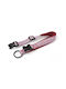 Fc Deluxe Verstellbares Hundehalsband Lachs-Weiß Xl 25mm 50-68cm