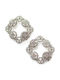 Set Pins Set Of 2 Square Brooch Shoe Clips Manolo Crystals Silver From Silver White