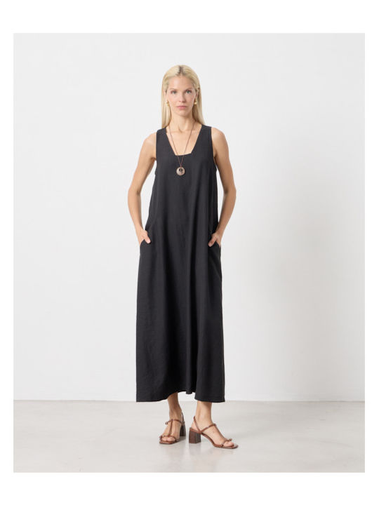 Passager Damen Bluse Ärmellos Schwarz