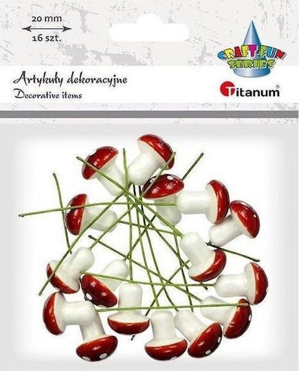 Titanum Μανιτάρια Φελιζόλ 17x20mm Σύρμα 55mm 16τεμ