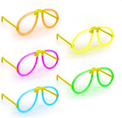 Party Glow Aviator Glasses Neon Accessory Various Colors