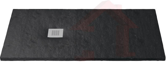 Sanitec Flat Stone Duș Acrilic 100x80cm Gri