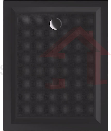 Sanitec Flat Classic Ακρυλική Ντουζιέρα 120x70cm Γκρι