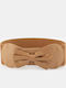 Wide Elastic Women's Brown Belt