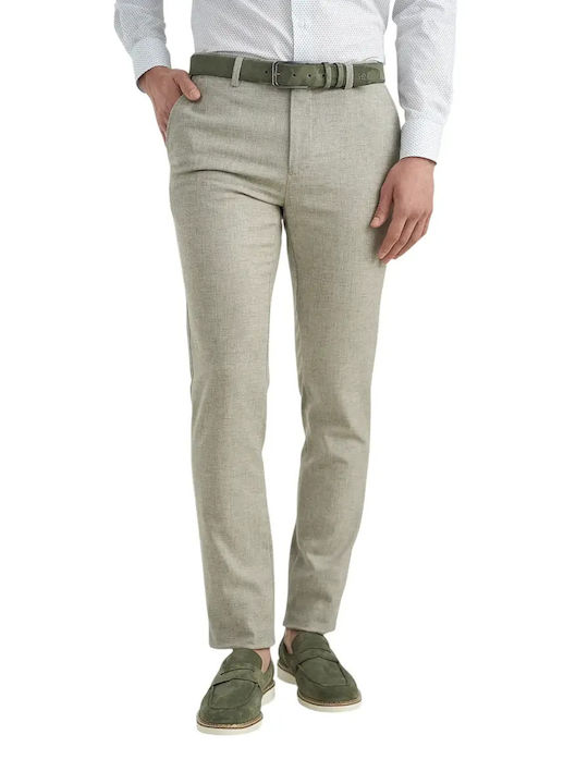 Monte Napoleone Chino Trousers In Slim Fit Green