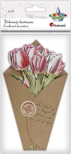 Хартиени Декорации Flower Letter Лалета 9 Бройки Edukamp