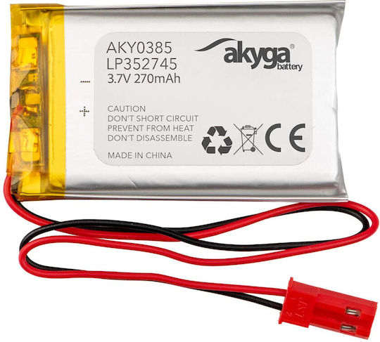 Akyga Μπαταρία Li-Po 3.7V 270mAh 1S για Τηλεκατευθυνόμενο