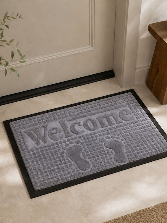 My Home Luxury Doormat Welcome Gray 40x60cm