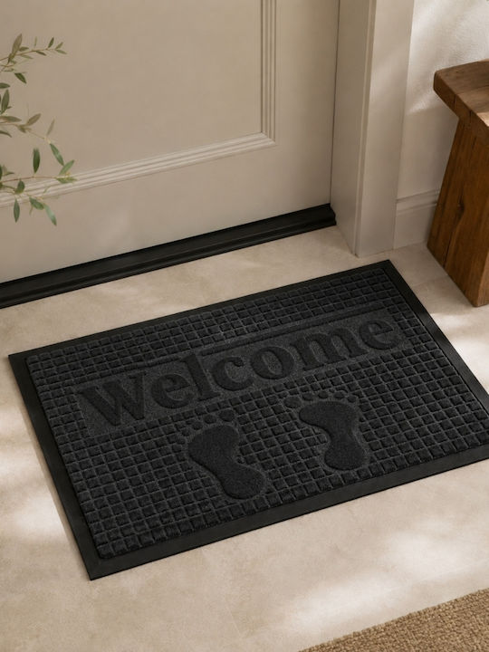 My Home Luxury Doormat Welcome Black 40x60cm