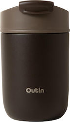 Outin Θερμός 350ml Καφέ Χρώμα