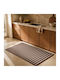 My Home Luxury Kitchen Runner Mat with Non-Slip Backing Brown 60x180cm