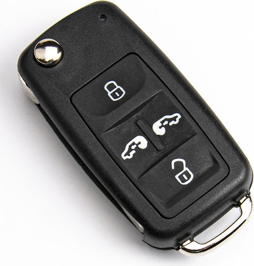 Κέλυφος Αναδιπλούμενου Κλειδιού Vw Sharan Crafter Seat Alhambra Hu66 4 Κουμπιά