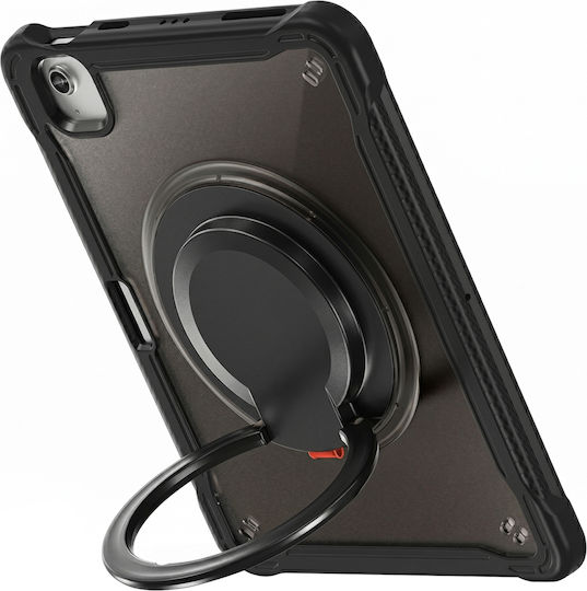 Avizar Husă Ipad Air 11 M4 2026 Antisoc Colțuri Întărite Mâner Stand Negru Transparent