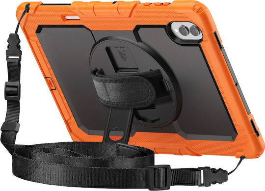 Avizar Full Body Case Galaxy Tab S11 Ultra Handle Stand Shoulder Strap Orange