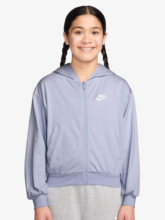 Nike Αθλητική Παιδική Ζακέτα με Κουκούλα Γκρί S...