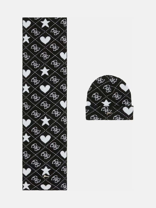 Guess Set Căciulă pentru Copii cu Fular Tricota...