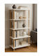 Weißes Bücherregal 60x25x136cm