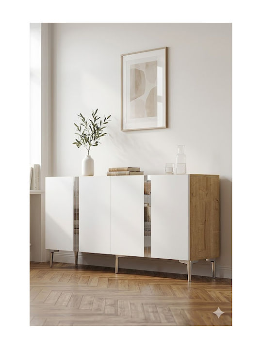 Bufet Din Lemn Stil Modern 150x32x75cm