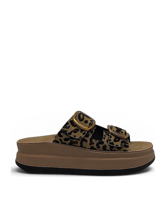 Fantasy Sandals Zefi Leather Women's Sandals Brown