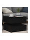 Rectangular Side Table Wooden Black Oak 50x50x40 cm