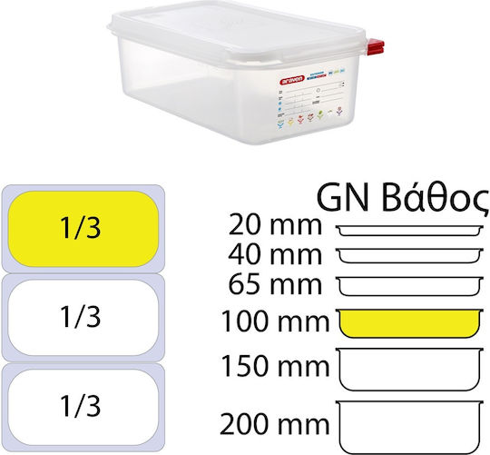 Ready Commercial Food Storage Container 4lt 32.5x17.6x10cm