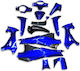 Set Plastic Motorcycle Parts for Honda Innova 125 Blue