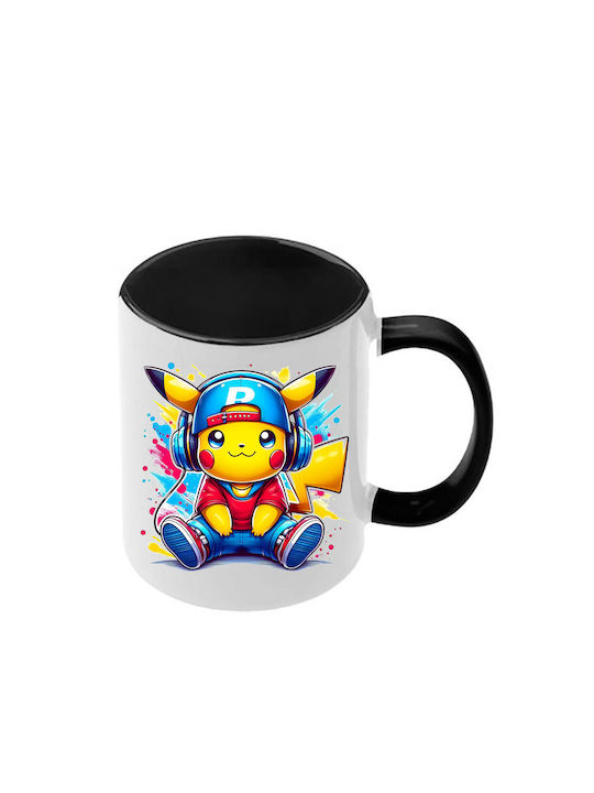 Κούπα Pokemon Μαύρη Λαβή Εσωτερικό