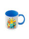 Pokemon Mug Blue Handle Interior