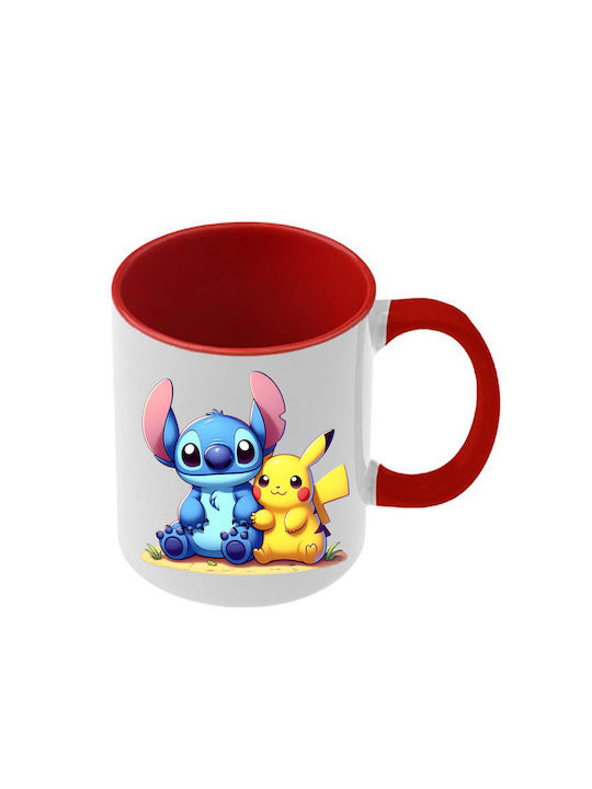 Κούπα Pokemon Κόκκινη Λαβή Εσωτερικό