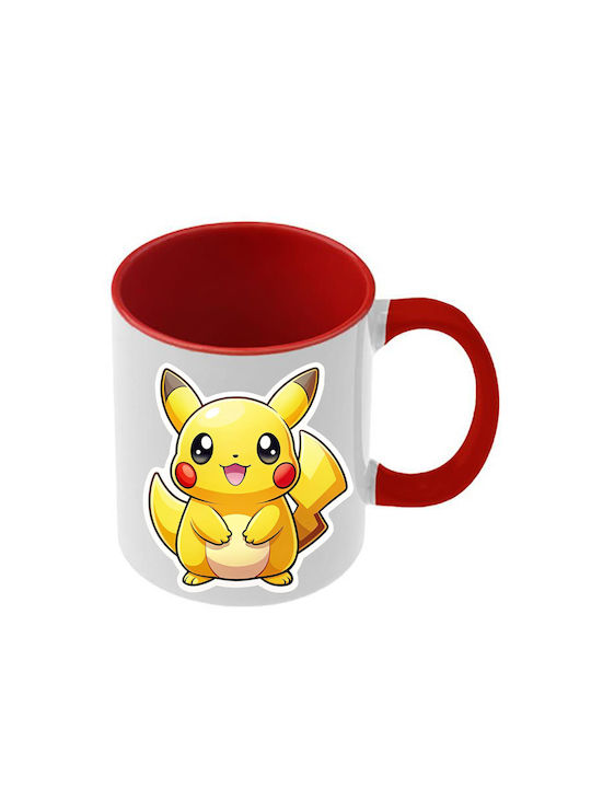 Κούπα Pokemon Κόκκινη Λαβή Εσωτερικό