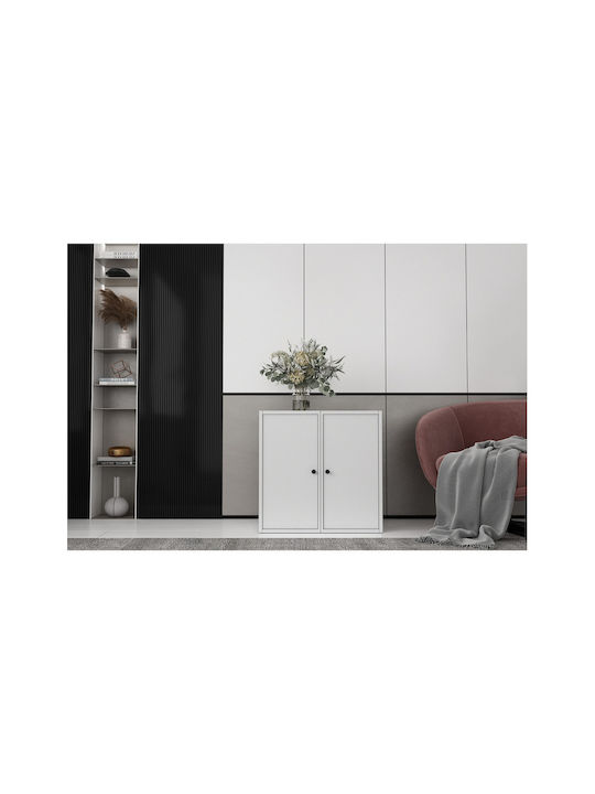 Bufet din Metal Alb 65.4x30x65.4cm