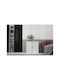 Bufet din Metal Alb 65.4x30x65.4cm