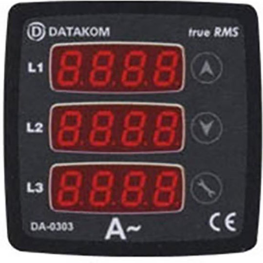 Datakom Ampermetru Panou Electric Digital Trifazat 01.034.0210