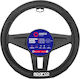 Sparco Car Steering Wheel Cover with 35cm Diameter Synthetic Black with Black Stitching