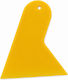 Plastic Scraper Ice Scraper Cleaning Yellow 10x9.5cm Car Windows Surfaces
