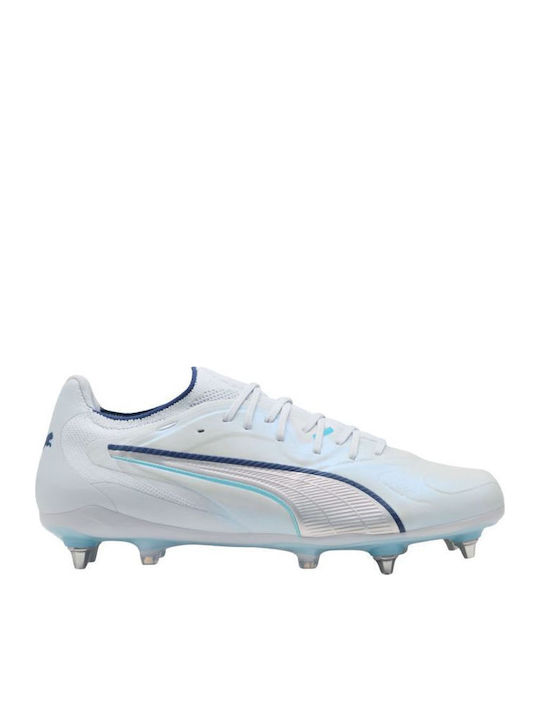 PUMA King 20 Ultimate MxSG Футболни Обувки с Бутони Бели