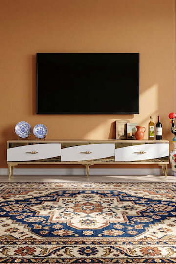 Έπιπλο TV Επιδαπέδιο Λευκό 180x30x41εκ.