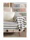 SteweHome Three-Seater Sofa Throw 110x300cm Black