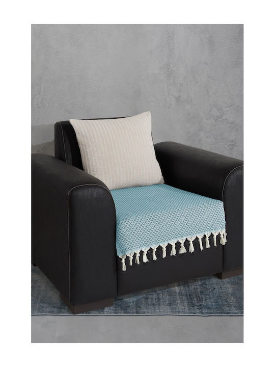 SteweHome Armchair Throw 70x95cm Petrol