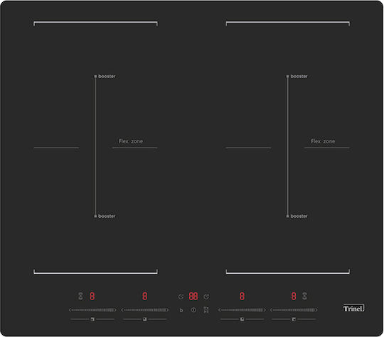 Davoline Trinel I472BB-IS1 Induction Autonomous Cooktop 59x52cm